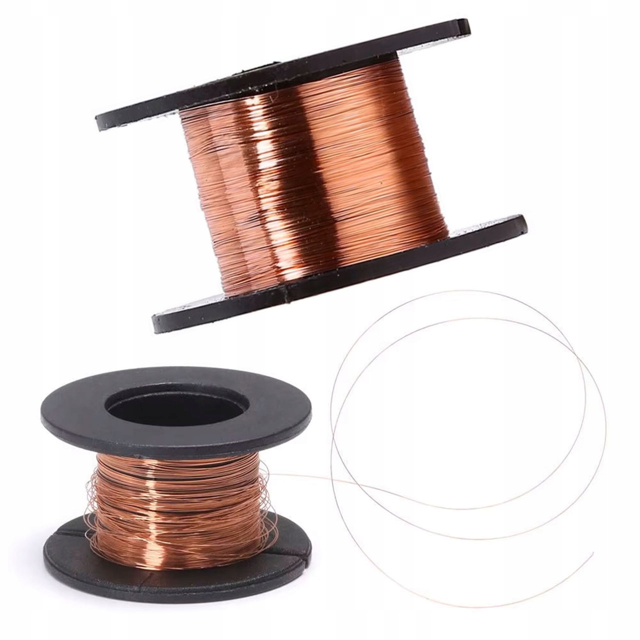 Koppartråd 15m 0,1 mm precision för elektronik
