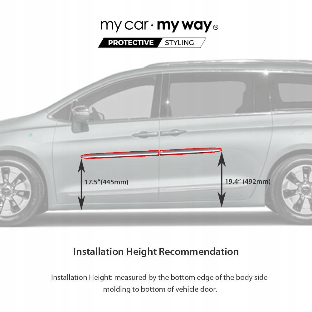 Namestitev obrobe Chrysler Pacifica