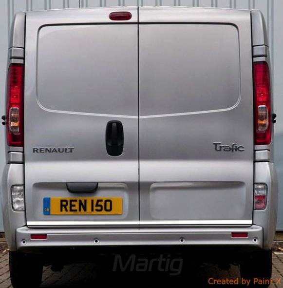 Renault trafic – kromirane letvice
