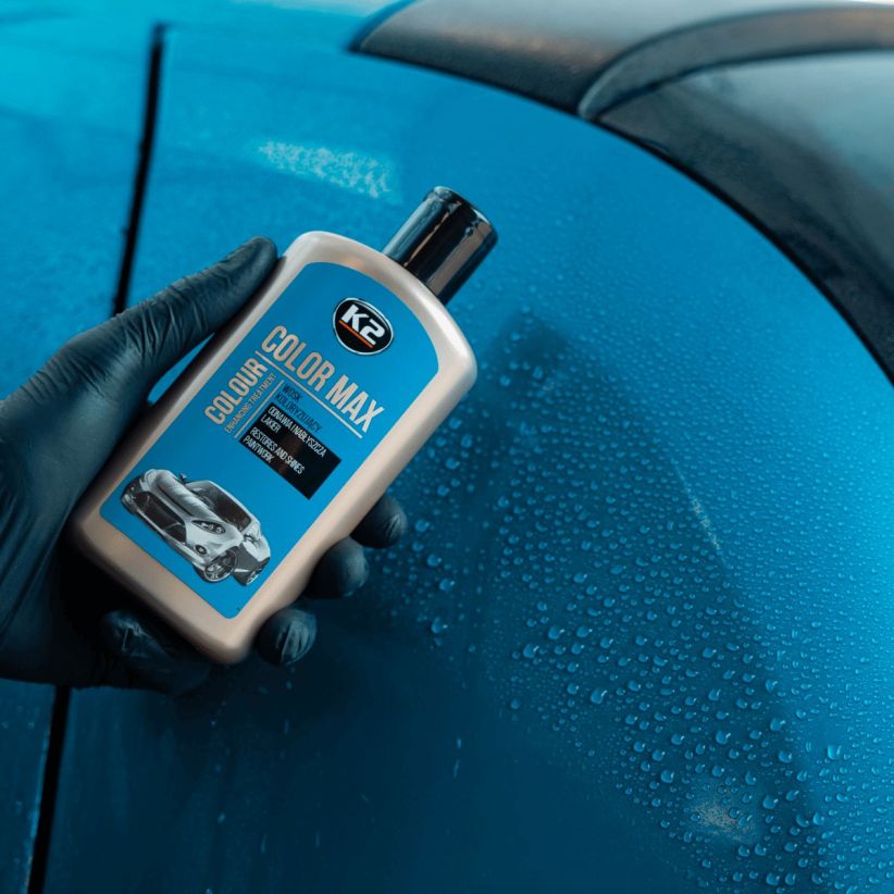 K2 Color Max Niebieski 250ml - wosk koloryzujący do lakieru