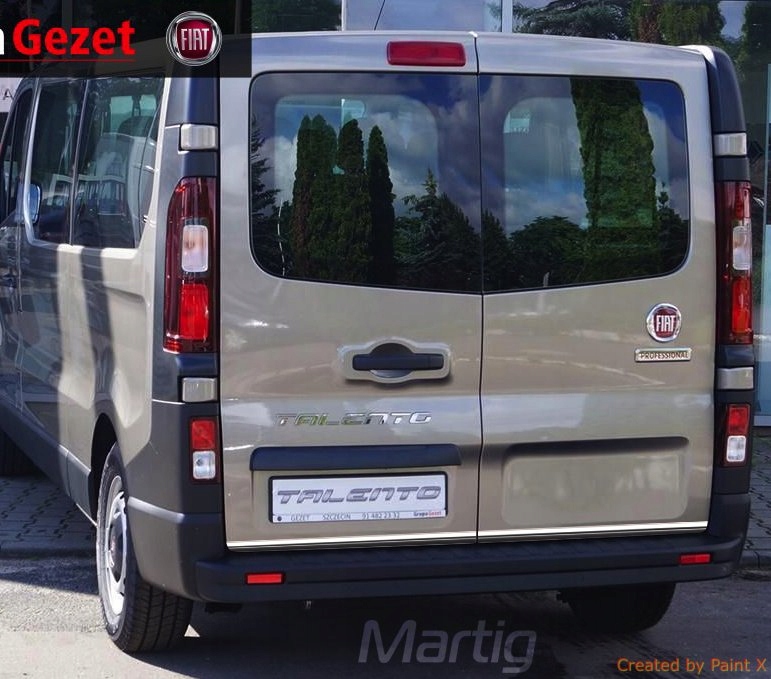 Kromirane letvice za poklopac prtljažnika Fiat Talento