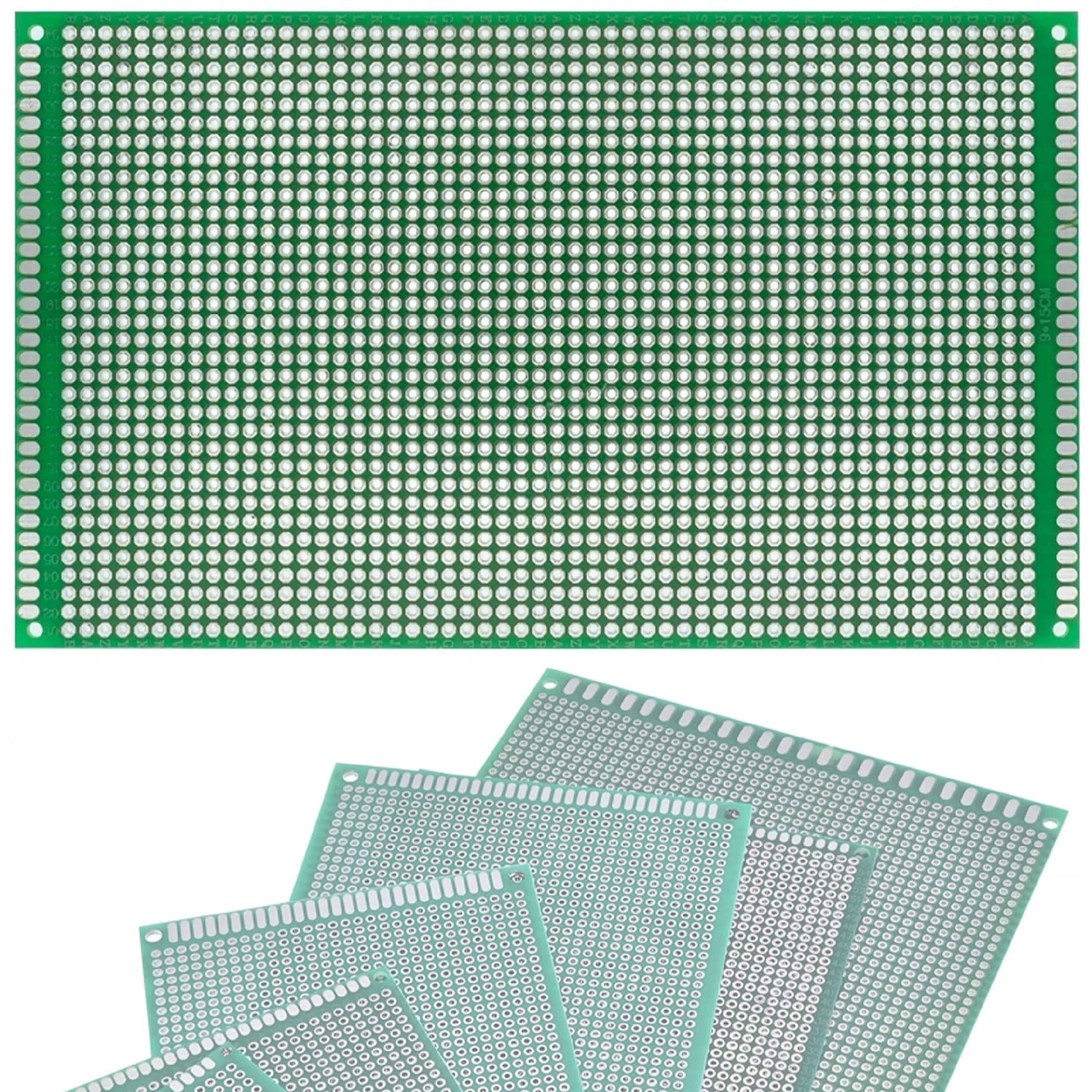 Dobbeltsidet universal prototype-printkort 90 x 150 mm (grøn)