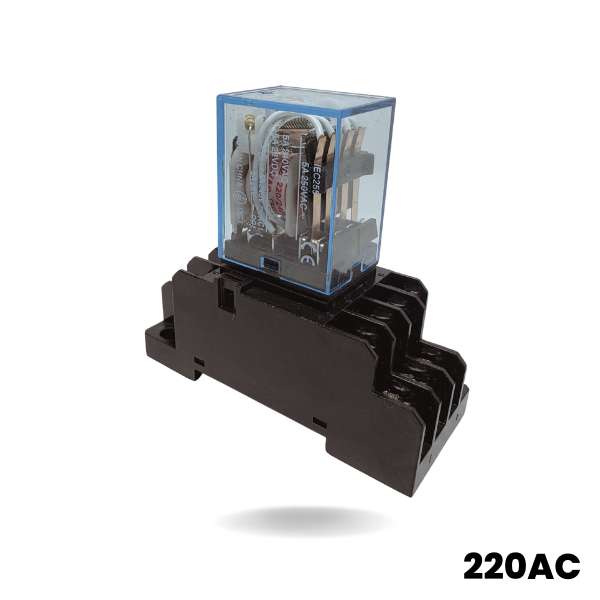 Gniazdo przekaźnika z przekaźnikiem mocy 220V AC