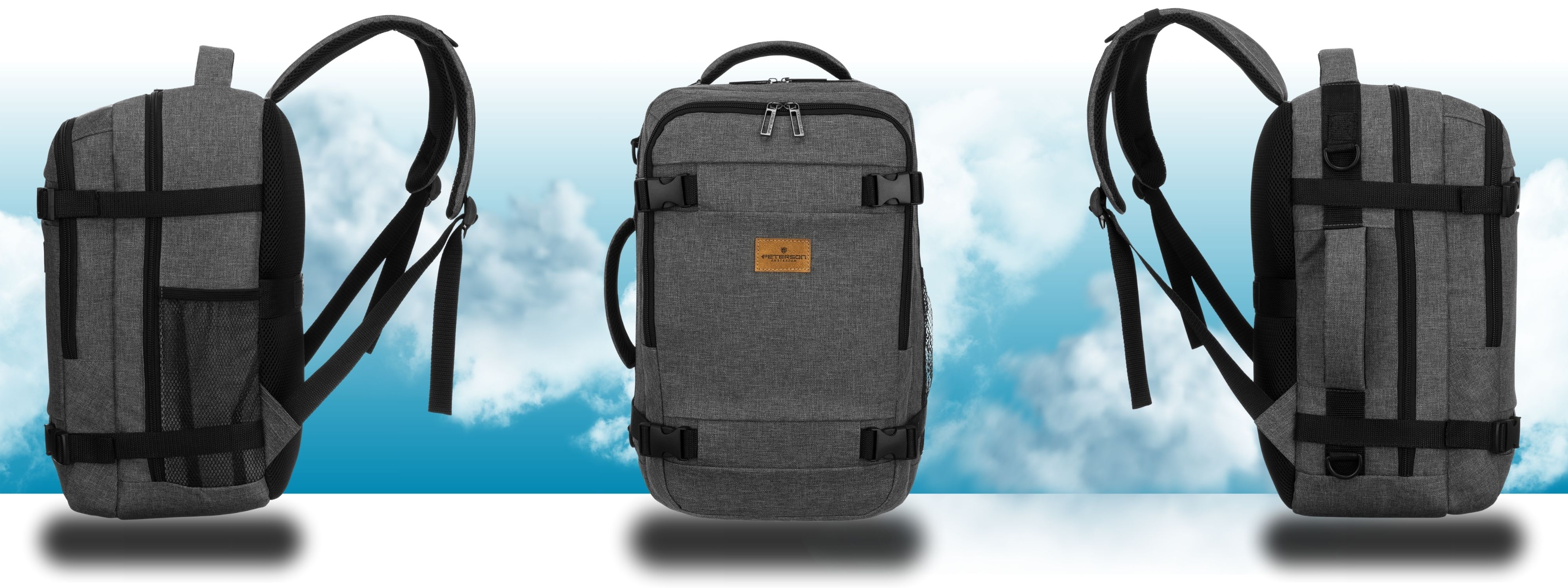 PTN SIKORKA-6484 Grauer Reiserucksack | eBay.de