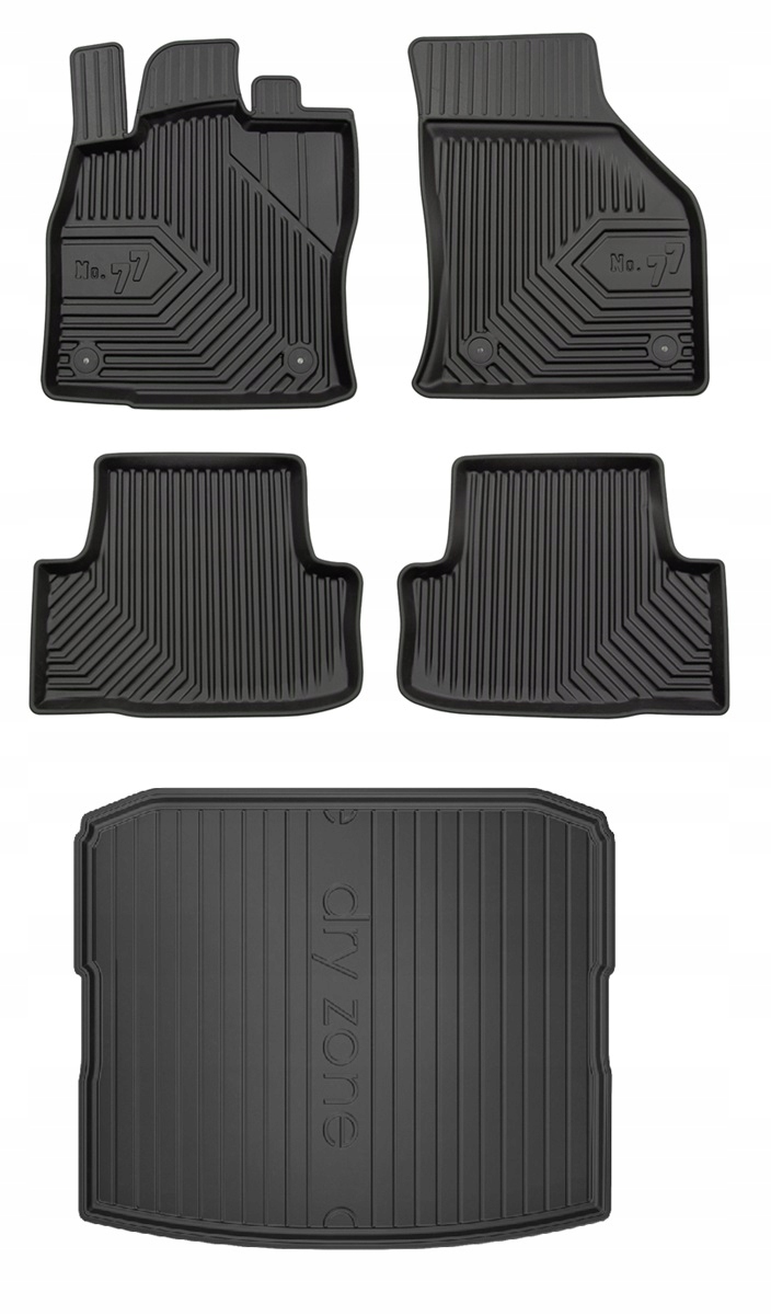 Set completo di tappetini in velluto per: Skoda Karoq crossover (2017