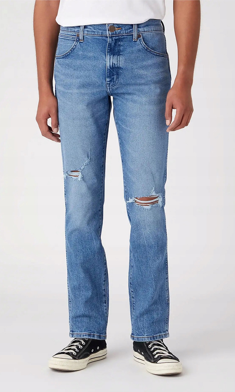 Blugi barbati Wrangler Larston, slim conici, stil vintage