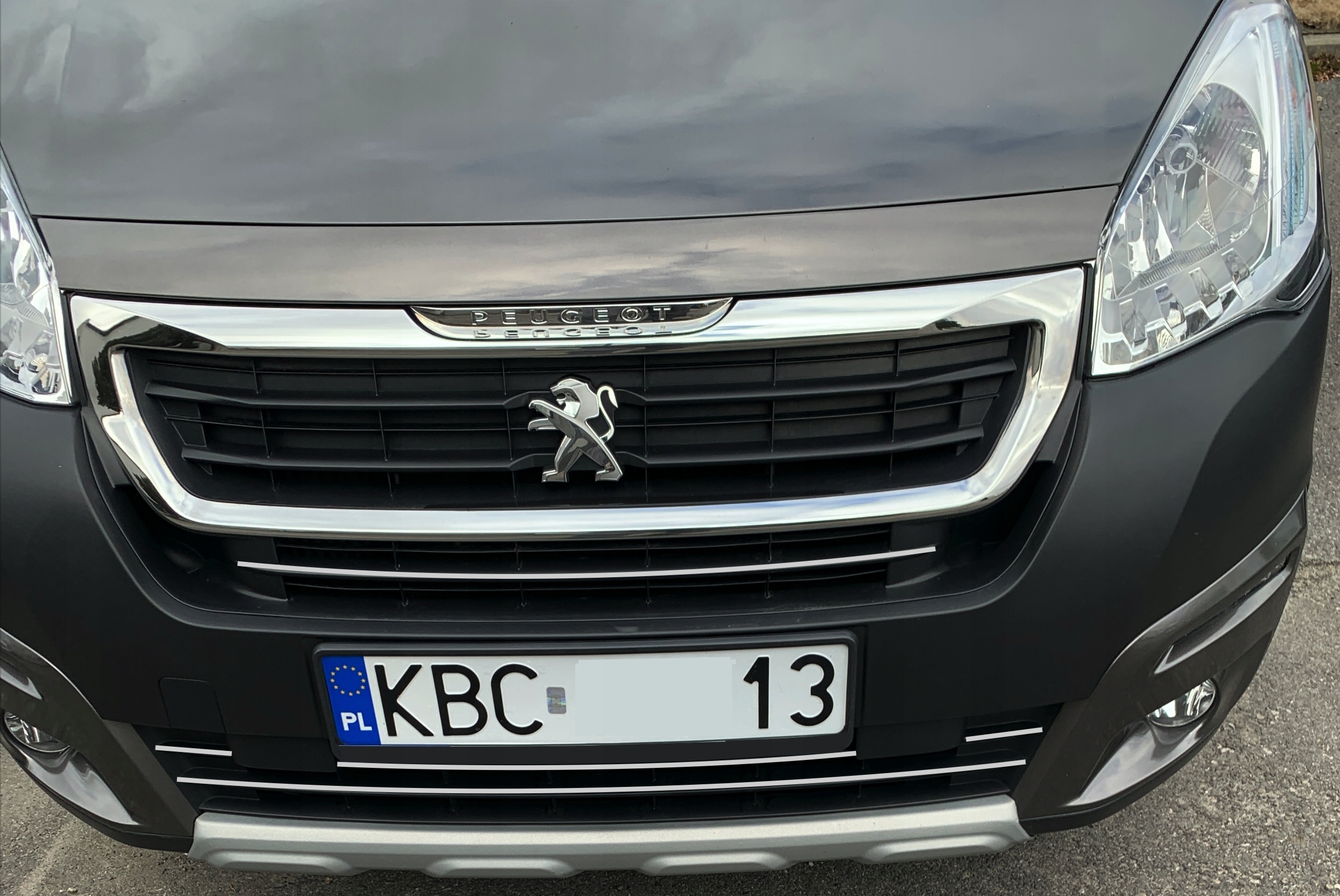 Kromirane letvice za Peugeot Partner III