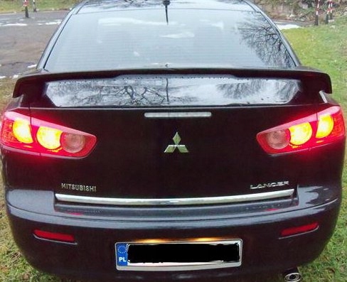 Kromirana obloga pokrova prtljažnika Mitsubishi LANCER X