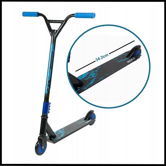 Trotineta stunt pentru copii Azaris Skate-Pro, 100mm roti, ABEC-9