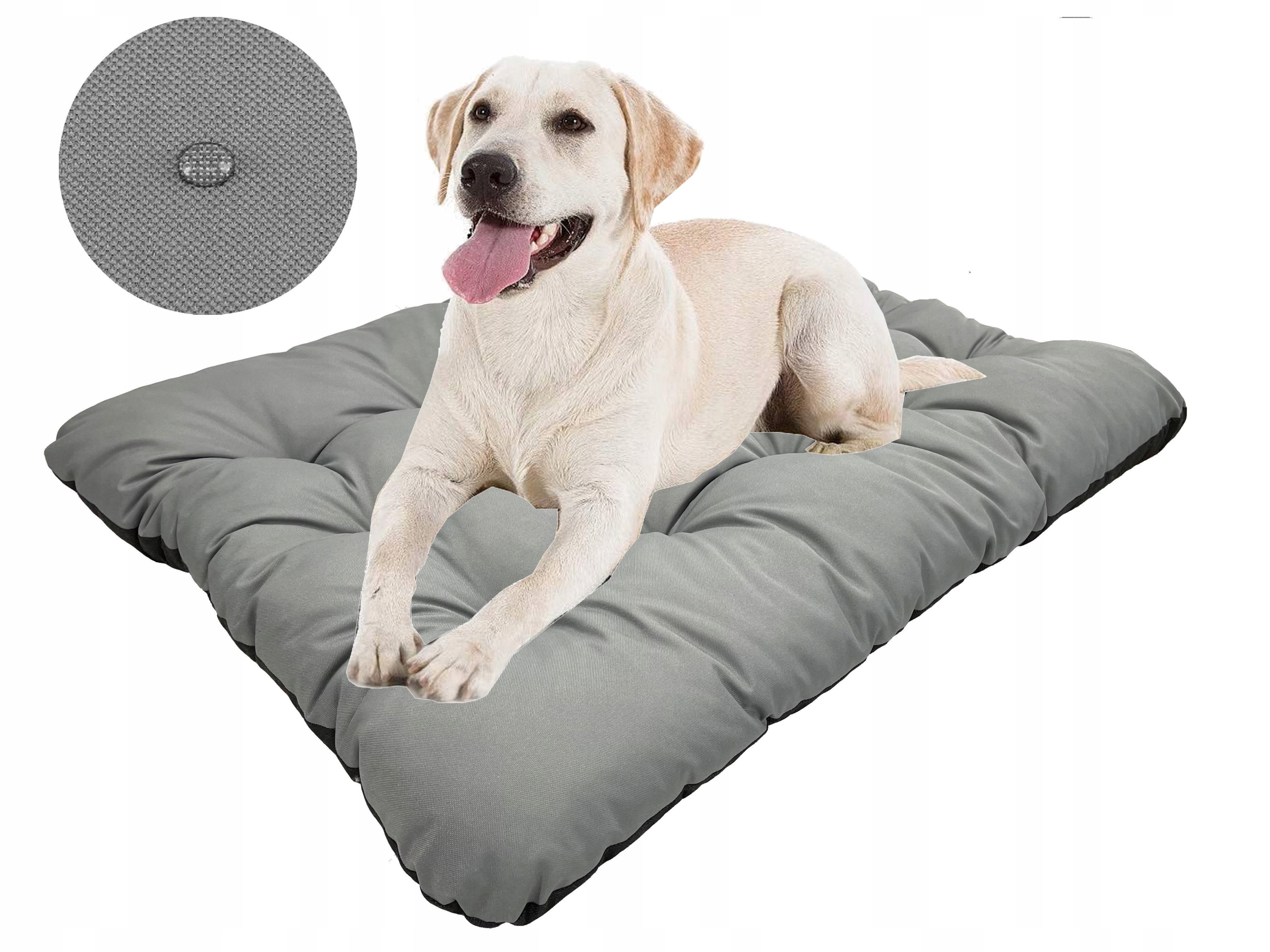 Hundebett, PRESTIGE-Kissen, 120x80 cm, wasserdicht, grau