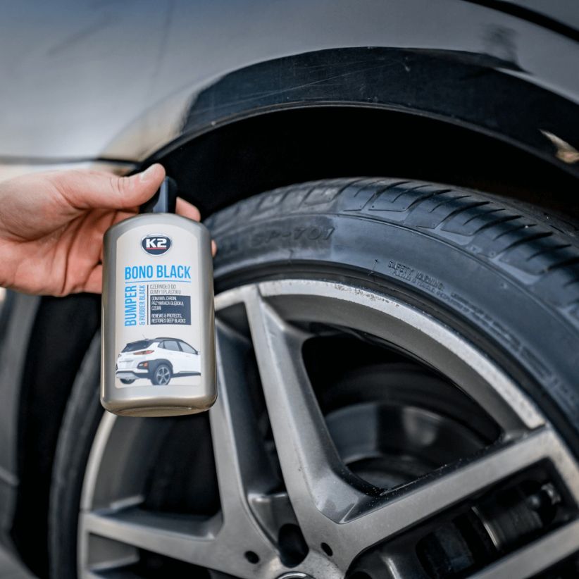 Aplikacja K2 Bono Black na oponę - efekt nowej opony