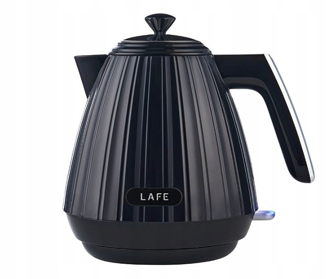 Lafe Moderner Wasserkocher Schwarz 2200W 1,7L BPA-frei
