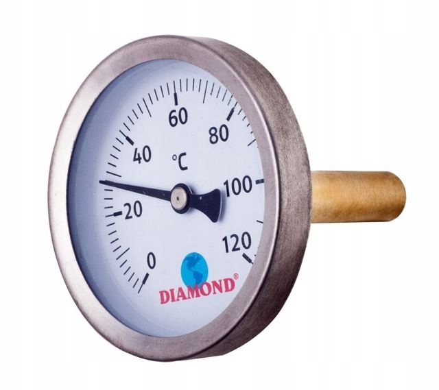 Termometro Con Quadrante In Metallo Per Temperatura Industriale, 1/2" , Termometro Con Ingresso Posteriore 89201954 - Foto 4