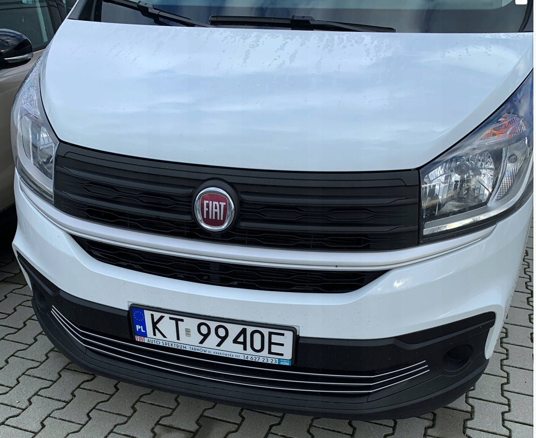 Kromirane letve za odbijač za Fiat Talento