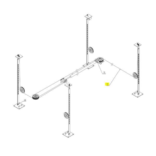 Stalowa lina do podnośnika ATH-Heinl 4.45-F – wymiary elementu