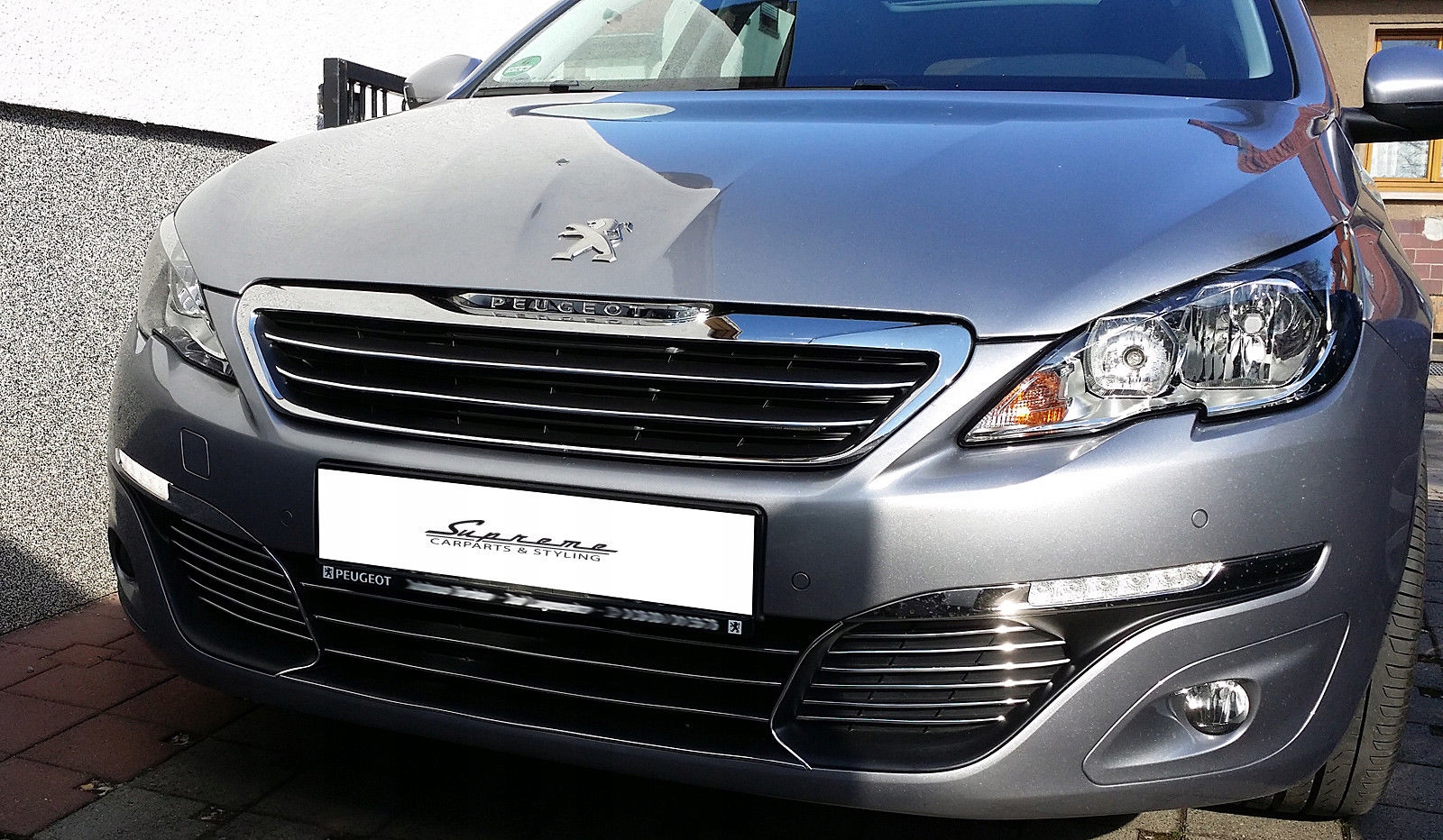Kromirane letve za masko Peugeot 308 II