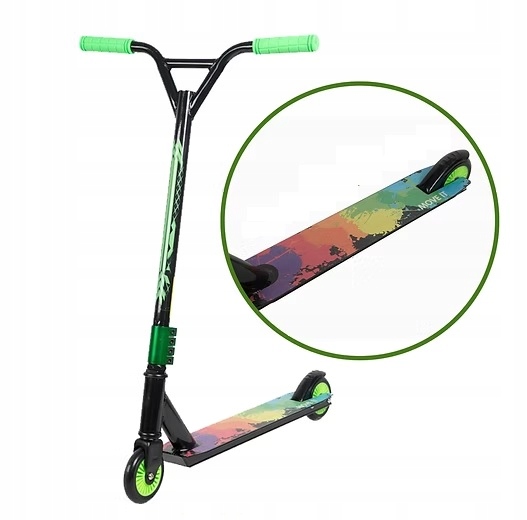 Trotineta stunt pentru copii Azaris Skate-Pro, 100mm roti, ABEC-9