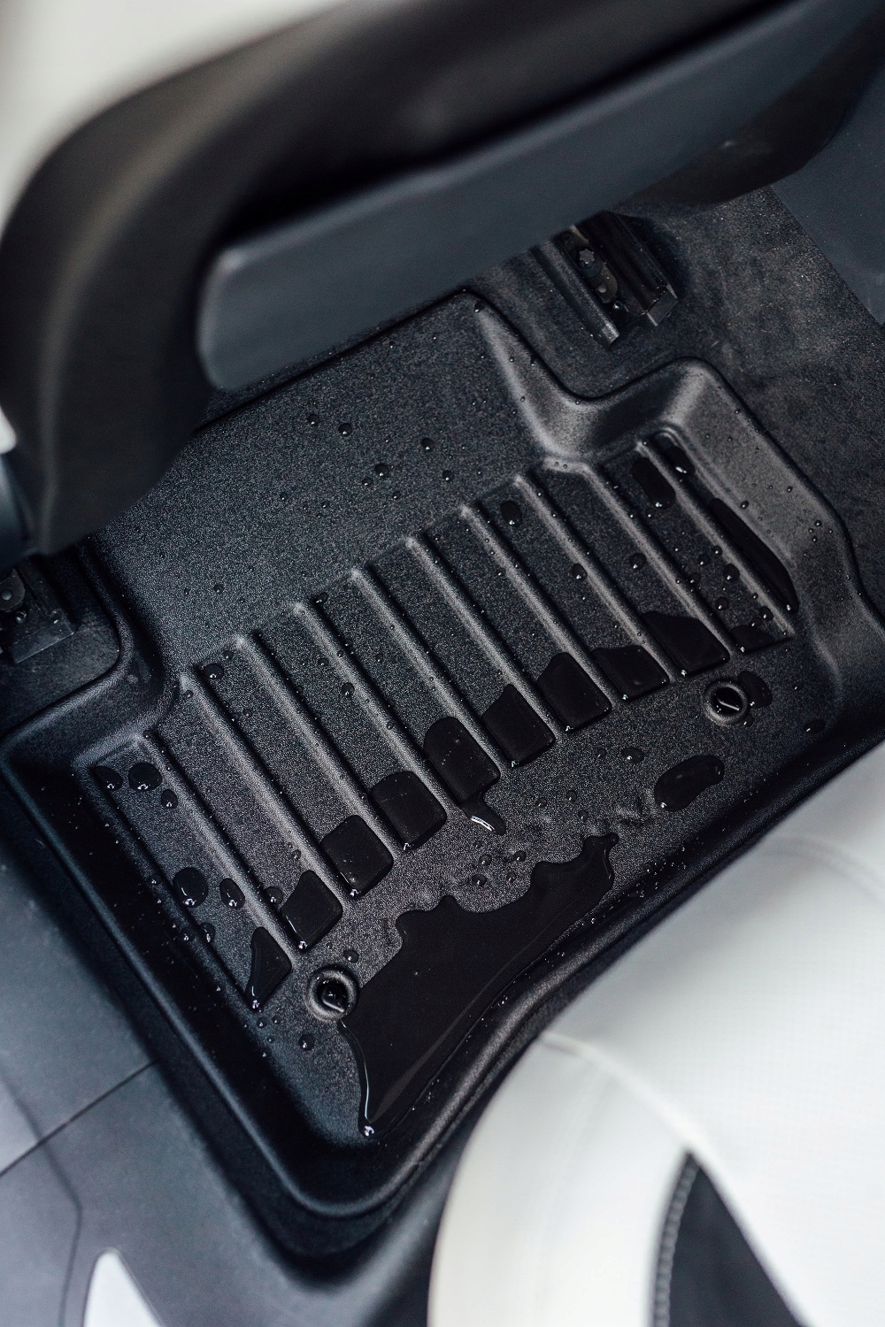 Zerbino In Gomma Per Tesla Model S (dal 2012), Tappetino Lato Guida, Colore Nero, Spessore 1,5 Cm, Facile Da Pulire