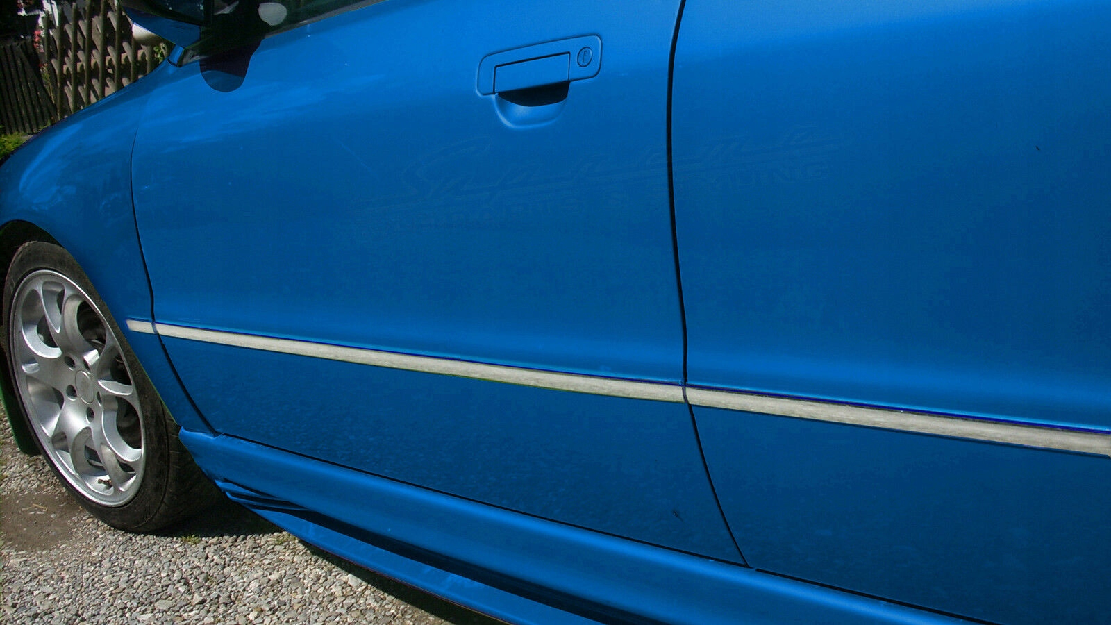 Kromirane letvice za Audi A4 B5 - detaljan prikaz