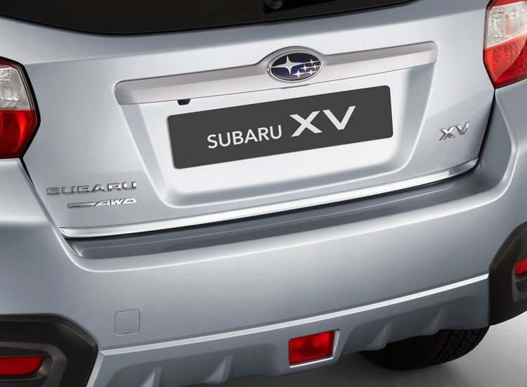 Kromirana obloga prtljažnika Subaru XV – pogled izbliza