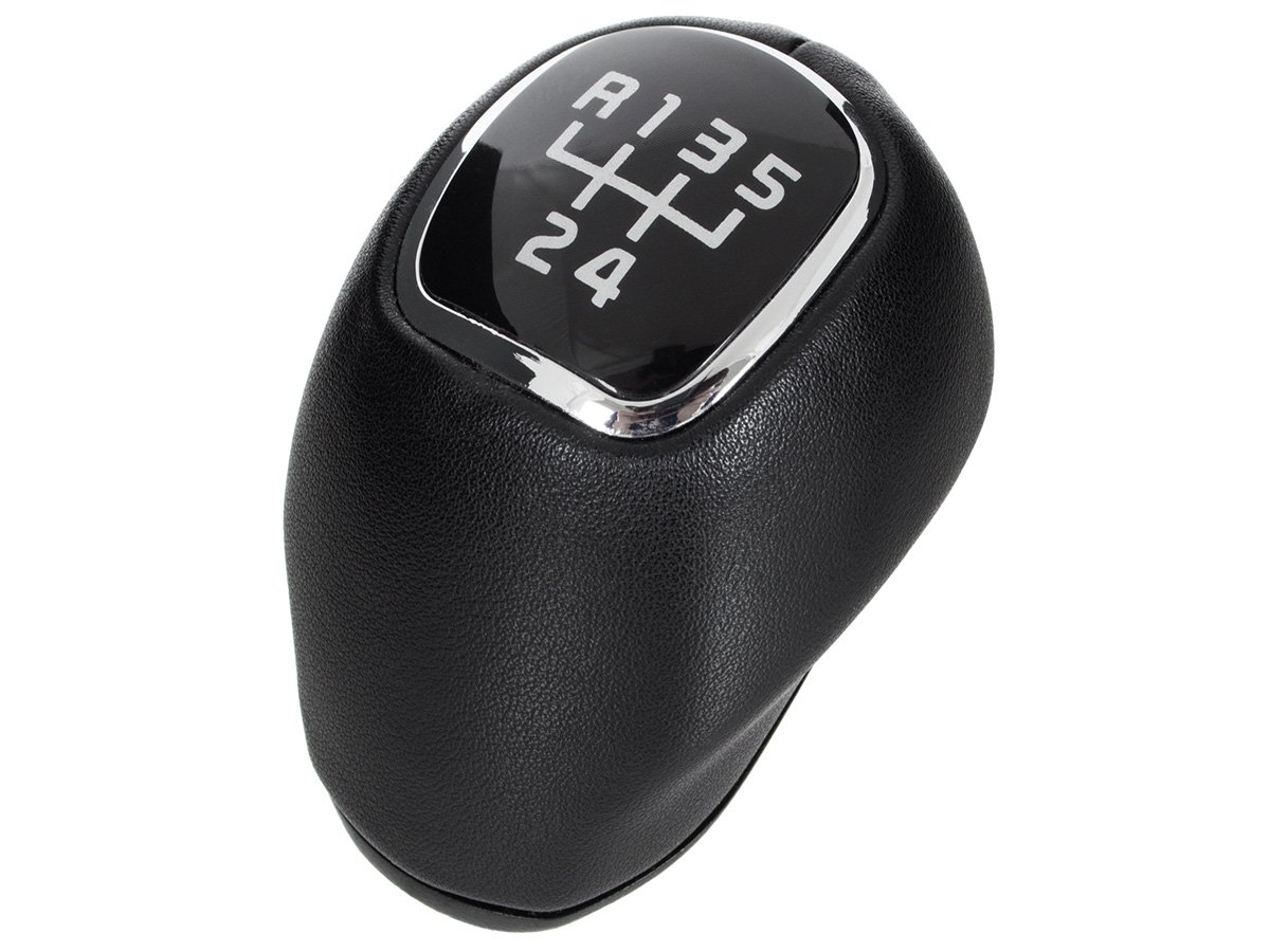 Kia Rio III 2010- SORT LÆDER 5-GEARS GEARKNOP