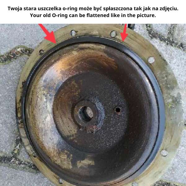Uszczelka siłownika odbijacza O-ring ATH-Heinl – wymiary 186x12x9 mm