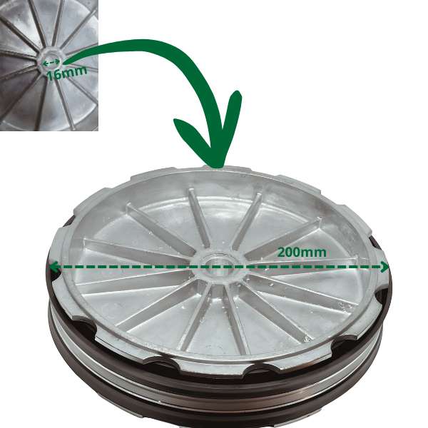 Tłok siłownika zbijaka montażownicy 200mm / 16mm - zdjęcie 2