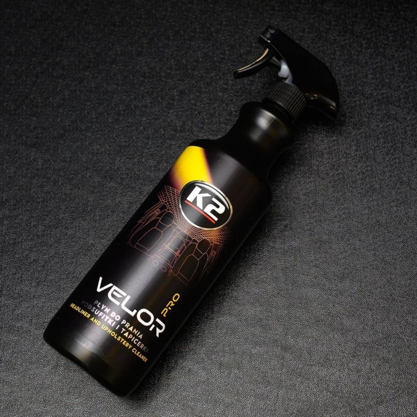 K2 Velor Pro 1L - czysta tapicerka bez smug i zacieków