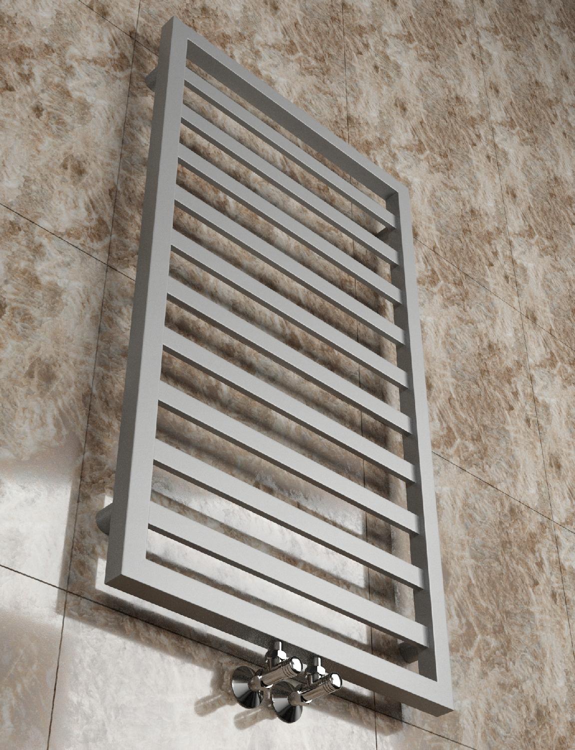 *Grzejnik łazienkowy MELY 980x530 431W SREBRNY