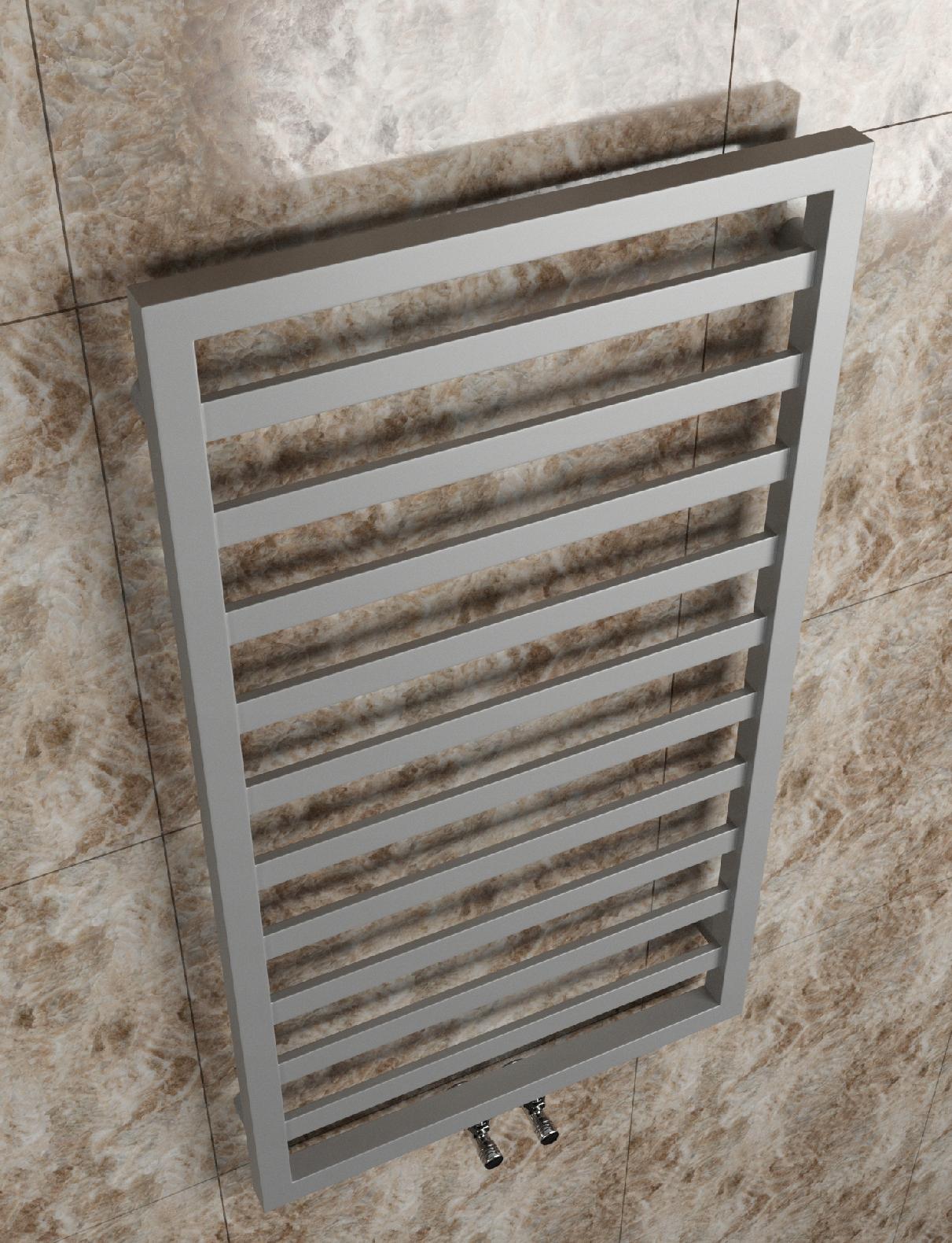 *Grzejnik łazienkowy MELY 720x530 318W SREBRNY