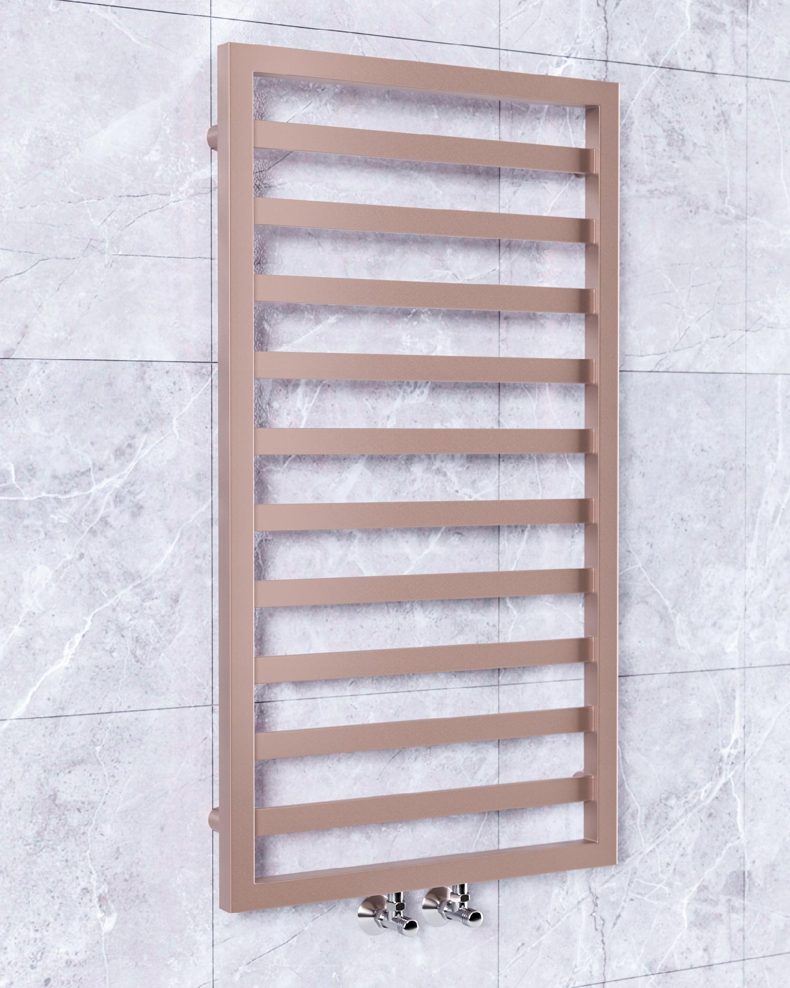 *Grzejnik łazienkowy MELY 720x530 318W *ZŁOTY RÓŻ