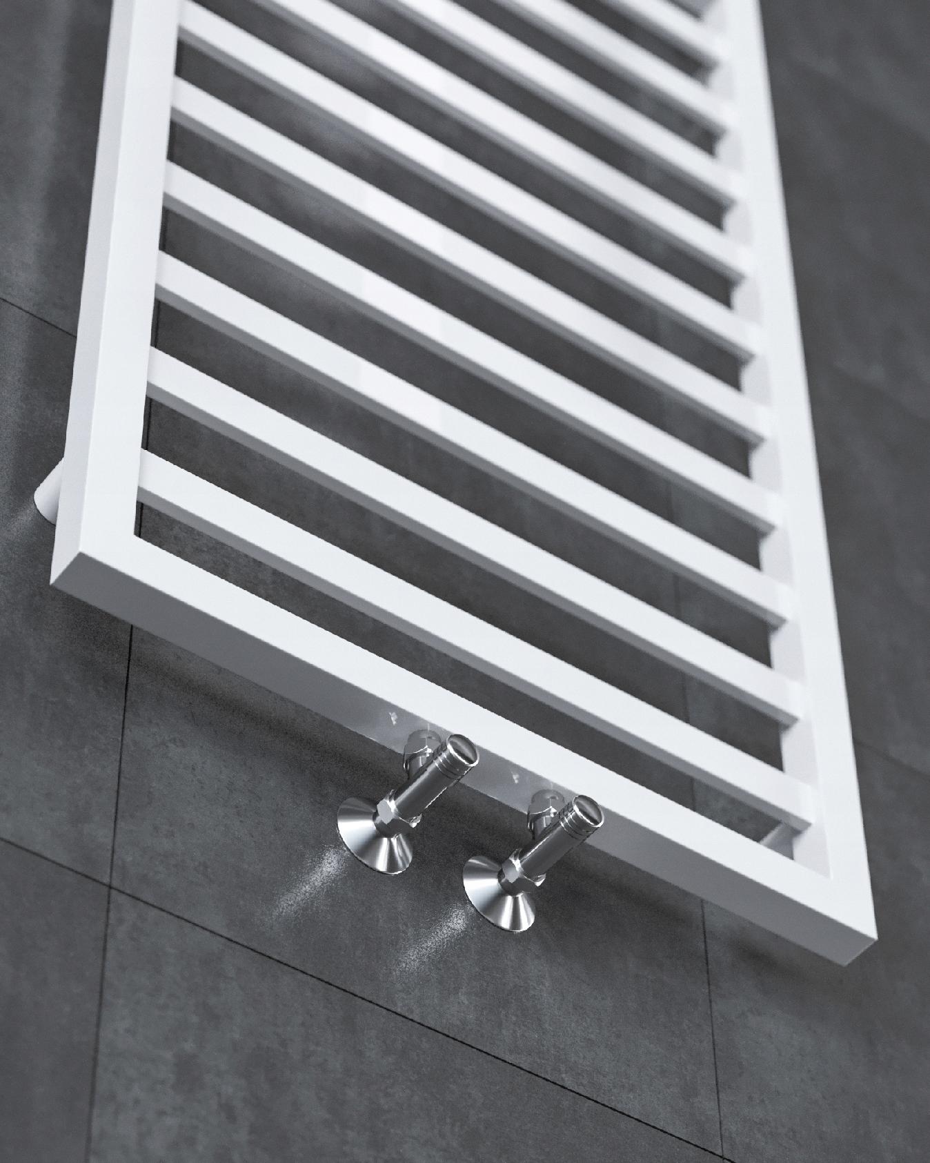 **Grzejnik łazienkowy MELY 1240x530 633W **BIAŁY**