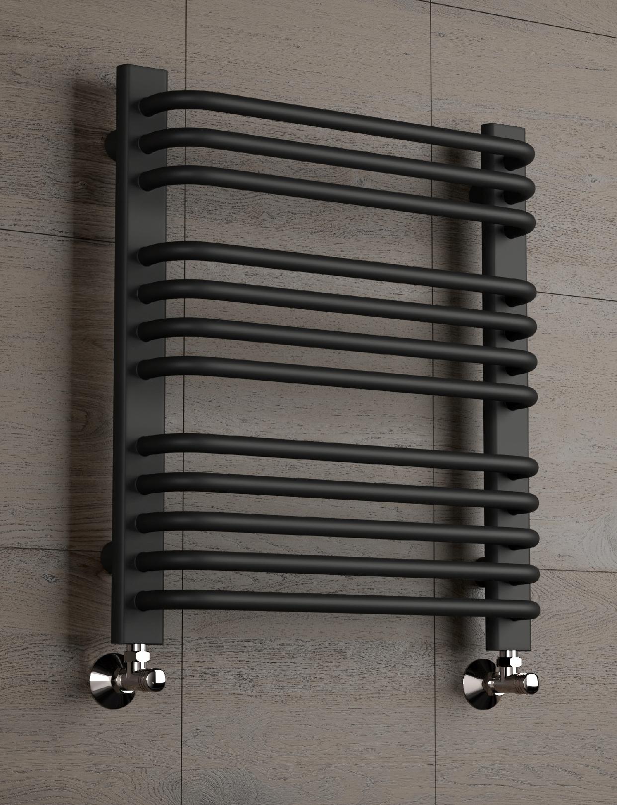 Grzejnik drabinkowy ALFA 1120/500 czarny mat