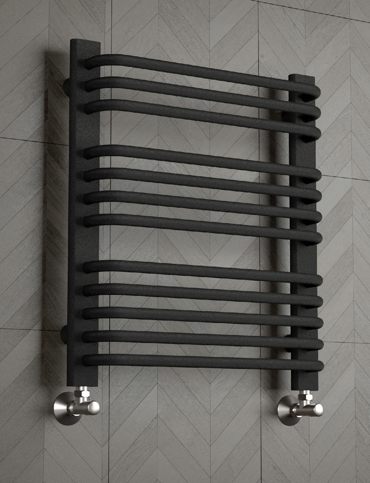 Grzejnik drabinkowy ALFA 940/400 czarna struktura