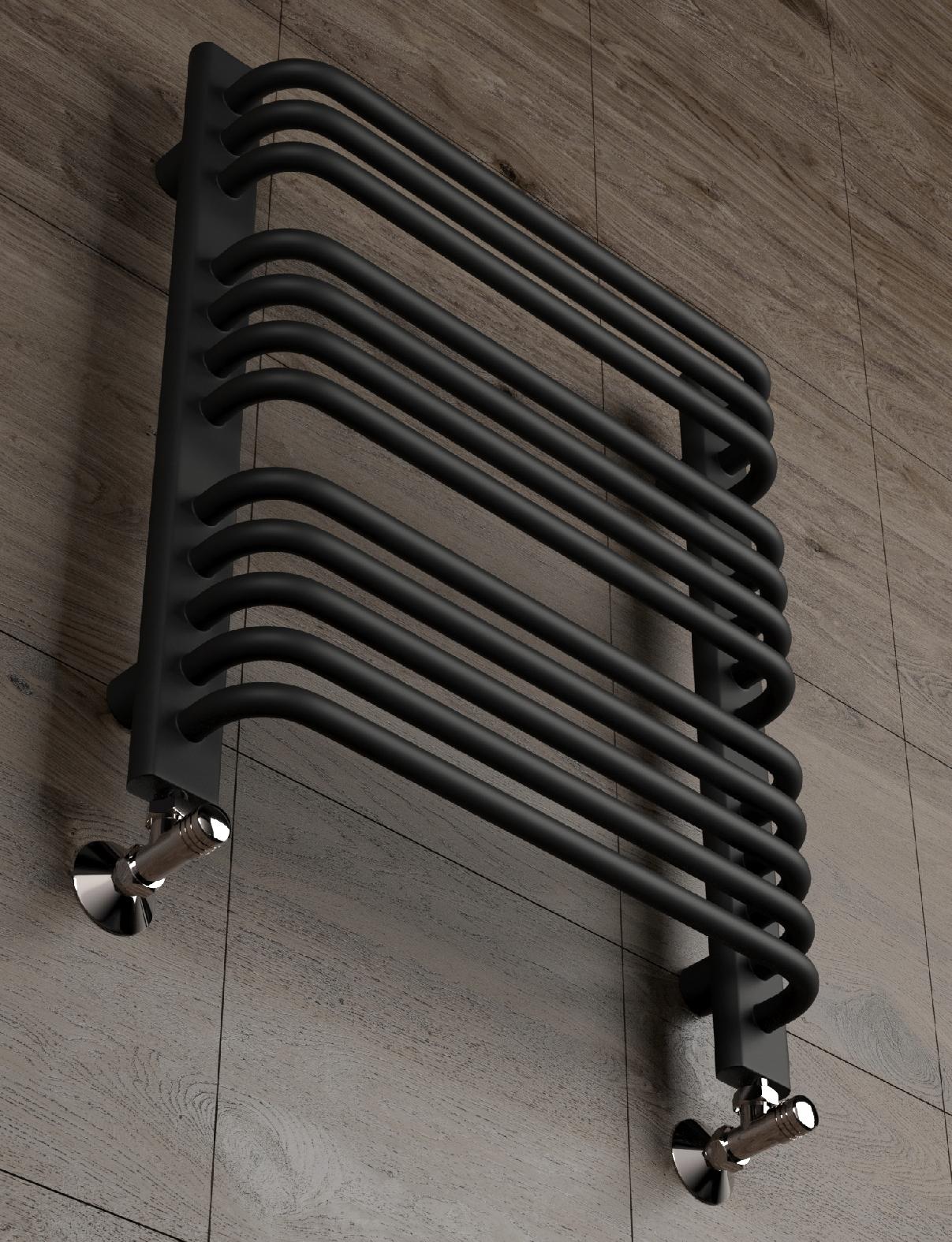 Grzejnik drabinkowy ALFA 940/400 czarny mat