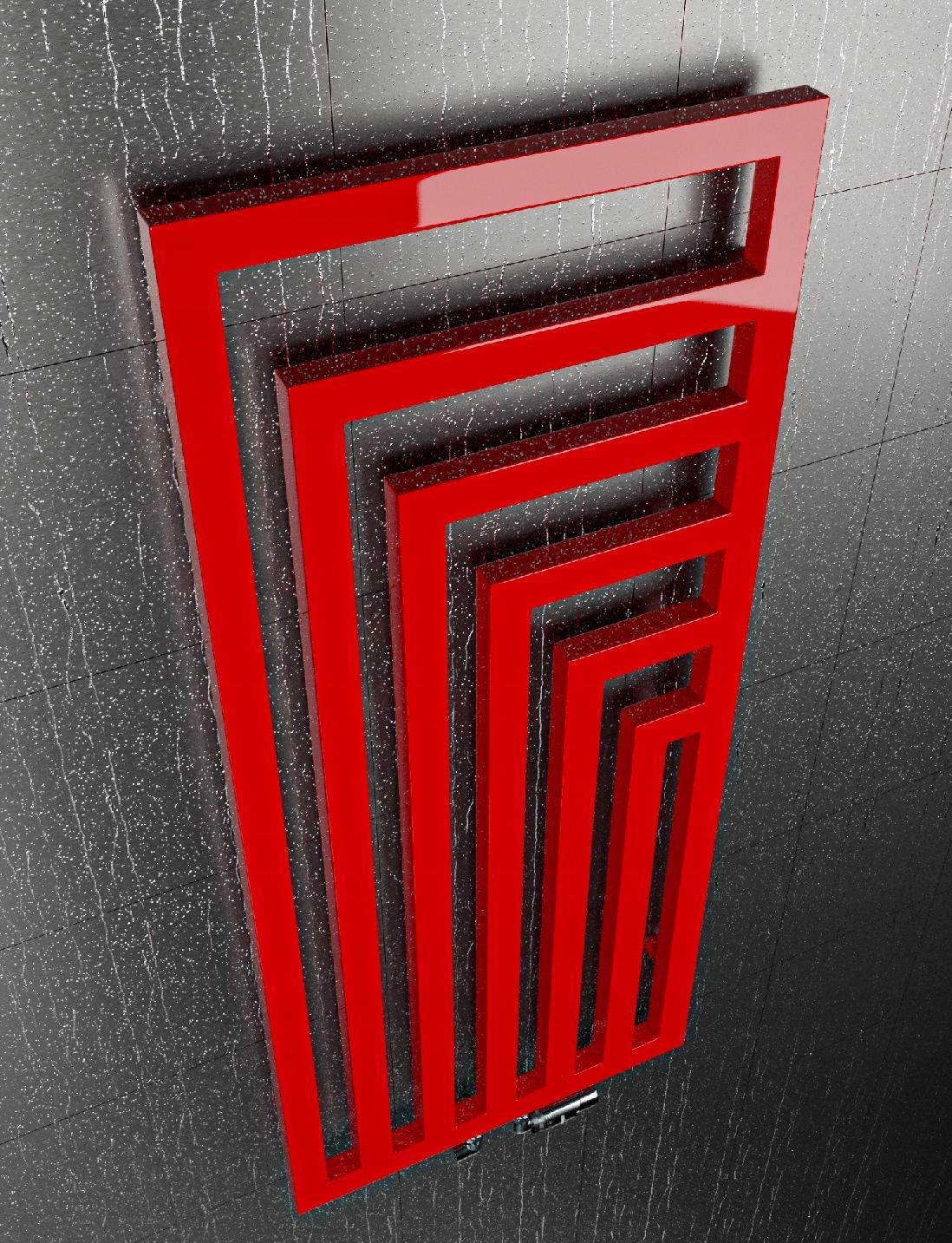 GRZEJNIK DEKORACYJNY SUN 1400/520 CZERWONY