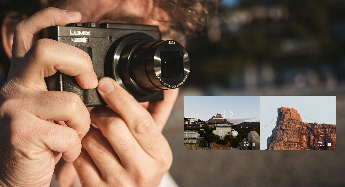Panasonic DC-TZ95EP-K Panasonic DC-TZ95 Lumix kompaktowy aparat cyfrowy (MOS 20.3MP, zoom optyczny 30x, selfie 4K, wideo 4K, Post Focus, wizjer LVF 2330 tys. pkt.), czarny 4 Panasonic DC-TZ95EP-K 30990523 12