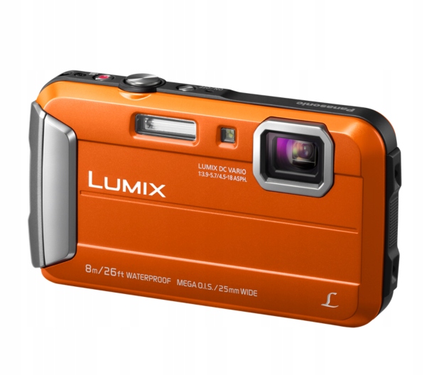 Panasonic DMC-FT30EP-D Panasonic DMC-FT30 Lumix aparat kompaktowy (wodoodporny do 8m, odporny na wstrząsy i mróz, 220MB pamięci, mega O.I.S., wideo MP4 HD), pomarańczowy 8 Panasonic DMC-FT30EP-D 37239984 1