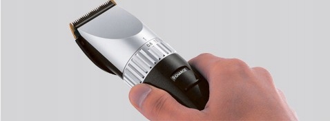 Panasonic ER1512K801 Panasonic ER1512 profesjonalny trymer do włosów (6100 obr/min, długości strzyżenia 0.8–15 mm, 6 nasadek, wskaźnik baterii LED), czarno-srebrny 5 Panasonic ER1512K801 41379754 4