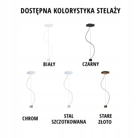 Lampa wisząca sufitowa DALI GOLD