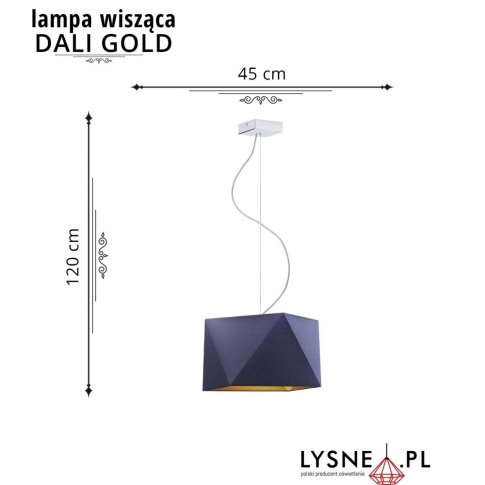 Lampa wisząca sufitowa DALI GOLD