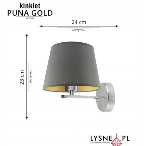 lampa ścienna kinkiet PUNA GOLD