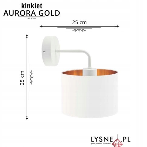 Kinkiet ścienny AURORA GOLD