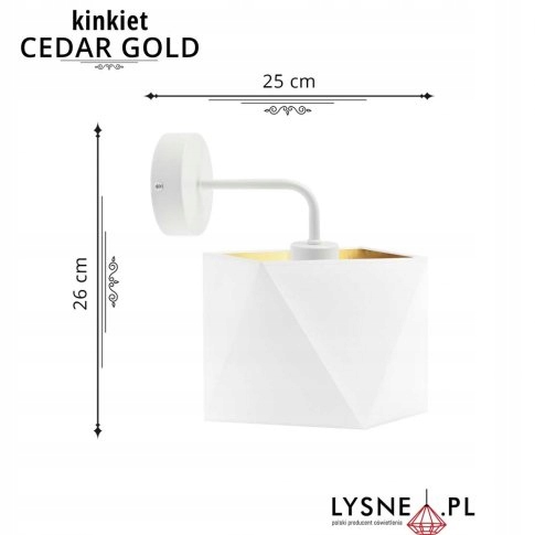 Kinkiet CEDAR GOLD