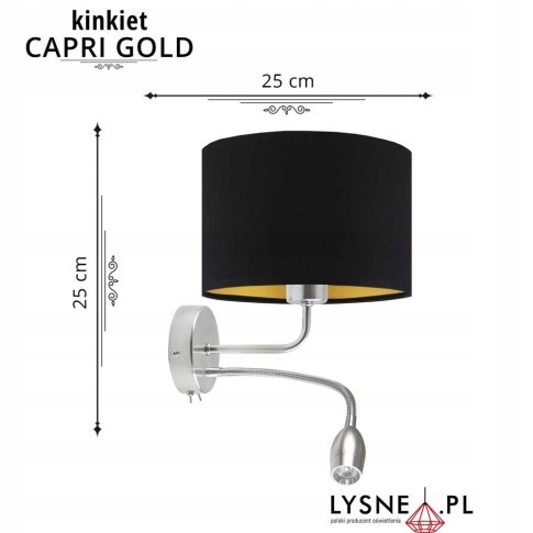 Kinkiet LED CAPRI GOLD