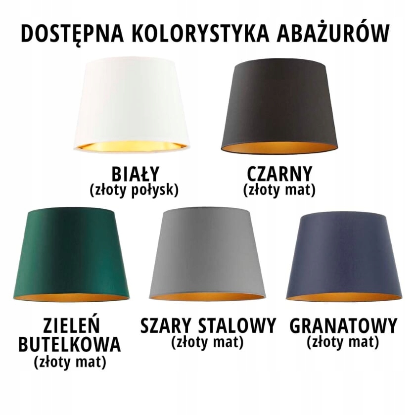 Kinkiet ścienny AUSTIN GOLD z panelem LED