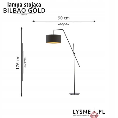 Lampa podłogowa stojąca BILBAO GOLD