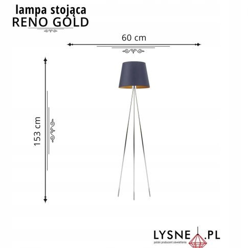 Lampa podłogowa stojąca RENO GOLD