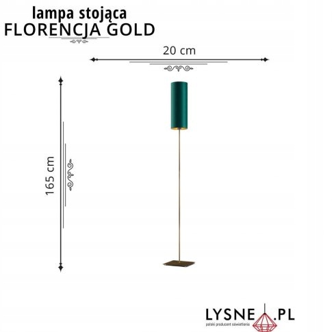 Lampa podłogowa stojąca FLORENCJA GOLD