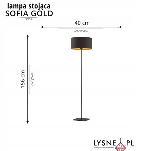 Lampa stojąca podłogowa SOFIA GOLD